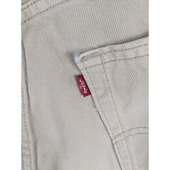 Vtg Levi’s 501 Cutoff Shorts Women's 29 Beige Distressed Grunge Party USA 90s - Picture 10 of 12